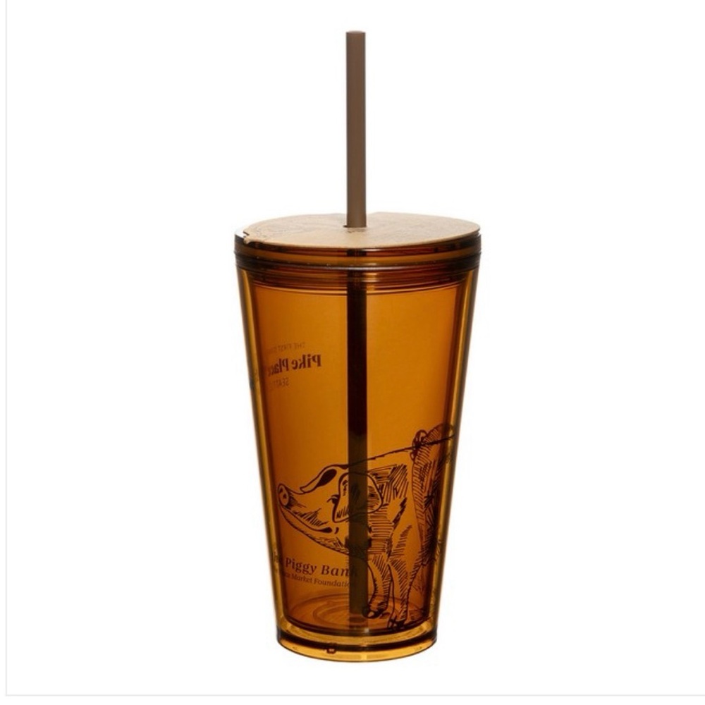 Starbucks Exclusive Pike Place Market Rachel the Pig Tumbler NIB 16oz
